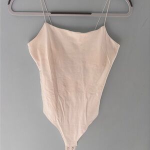 White Bodysuit with Spaghetti Straps